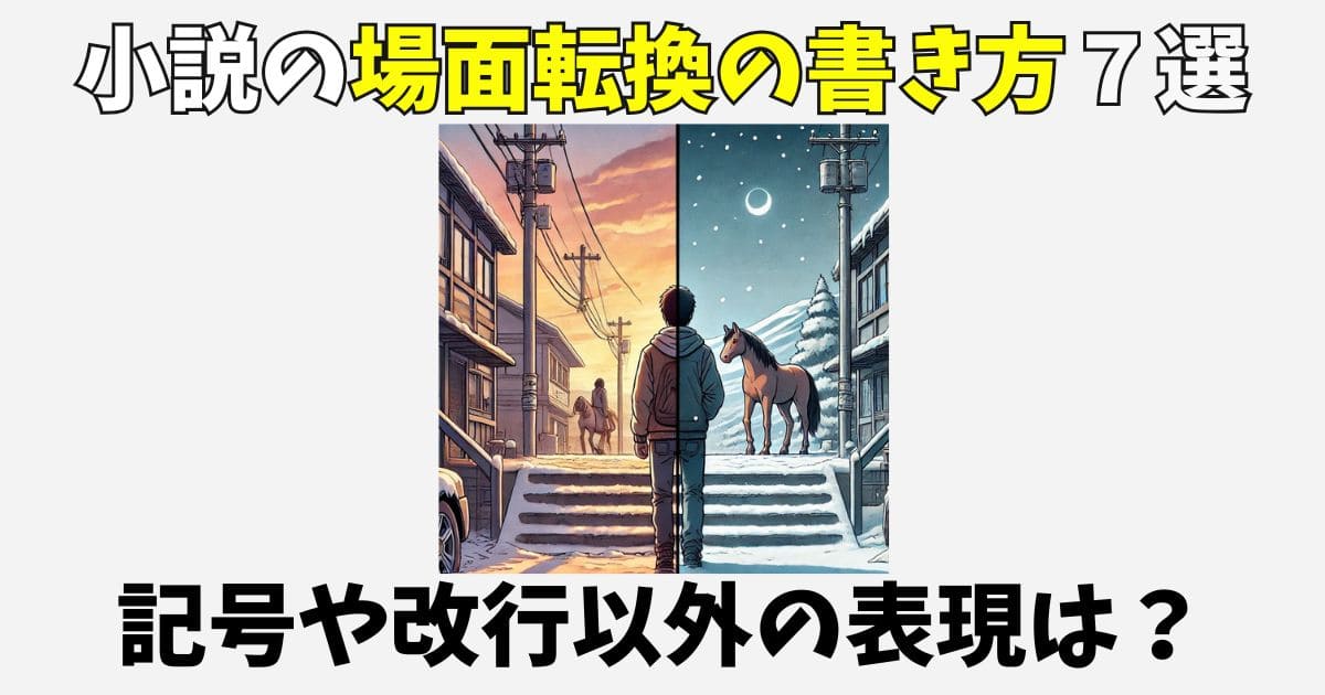 小説の場面転換の書き方7選！アスタリスクや記号以外の表現方法